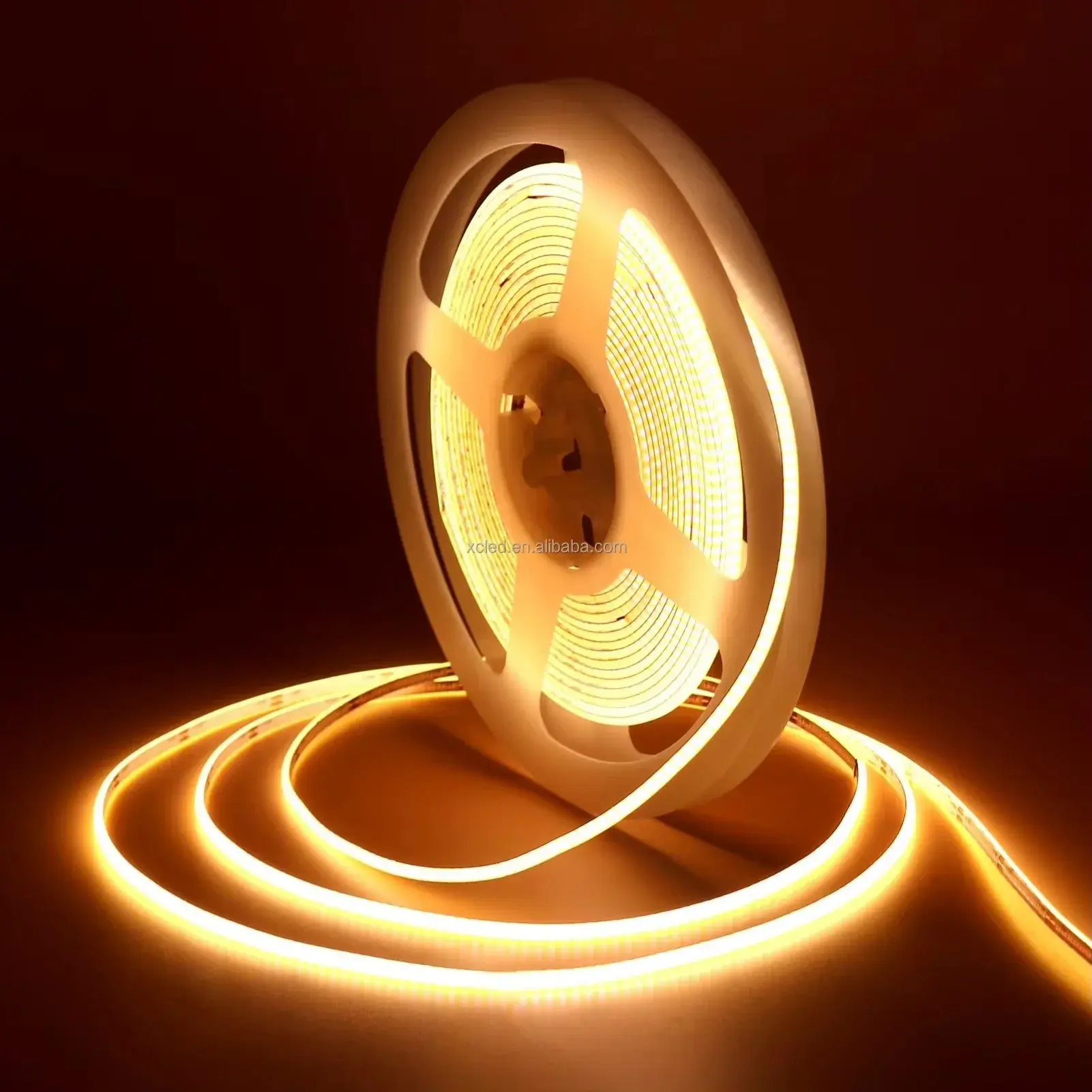 3000K Warm White COB LED Strip Light 5 Meter, 480 LEDs/M, 2.7mm Ultra Narrow