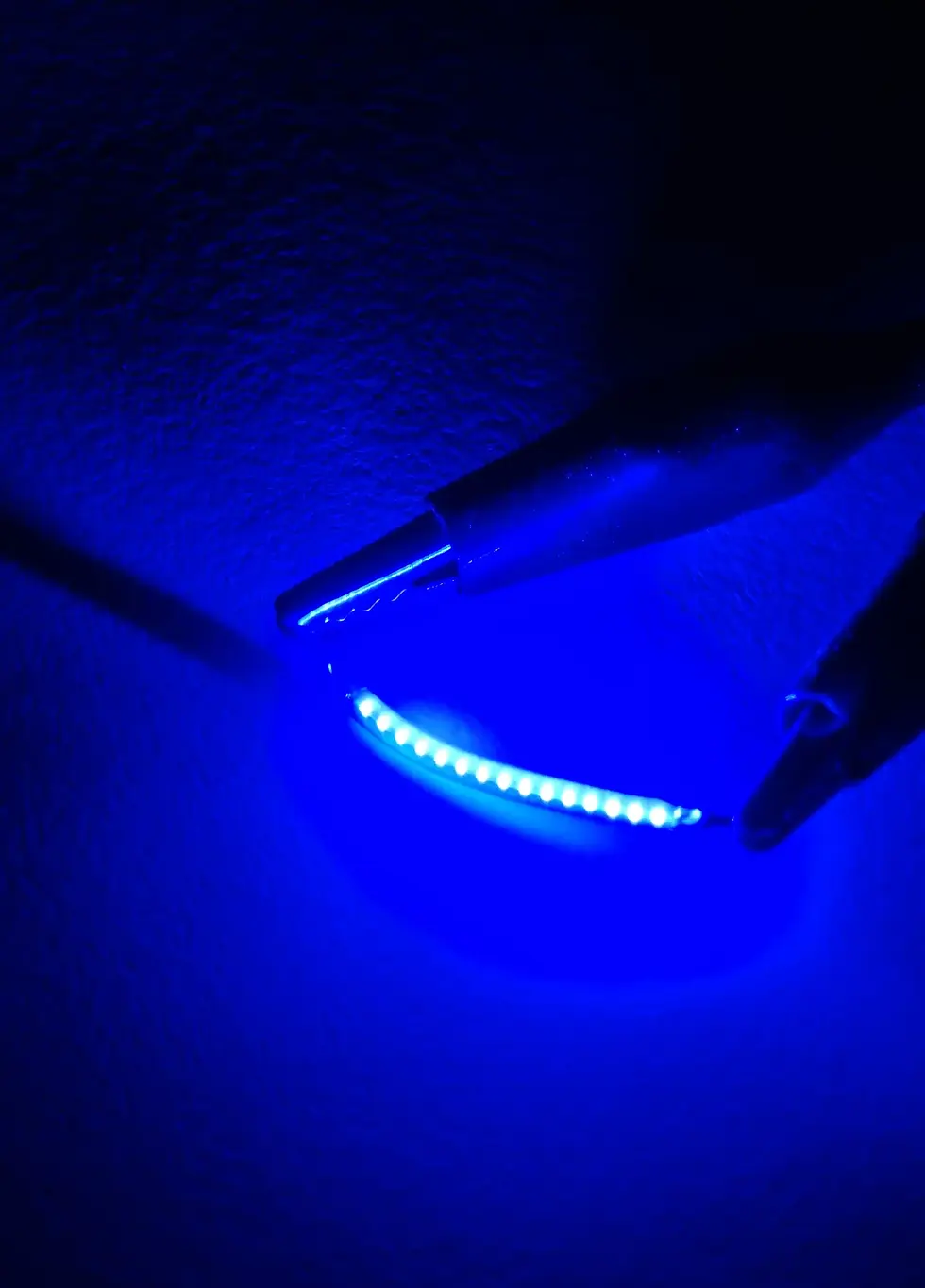 Thumbnail: BLUE Flexible LED COB Light–1.8mm Dia, 3V, 40mm Length, Opp ends(2 pcs)