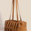 Thumbnail: Fame Pleated Leather Rectangle Hand Bag