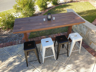 wooden outdoor bar table Perth