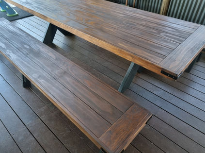 wooden outdoor furniture perth - 22mm pine timber table