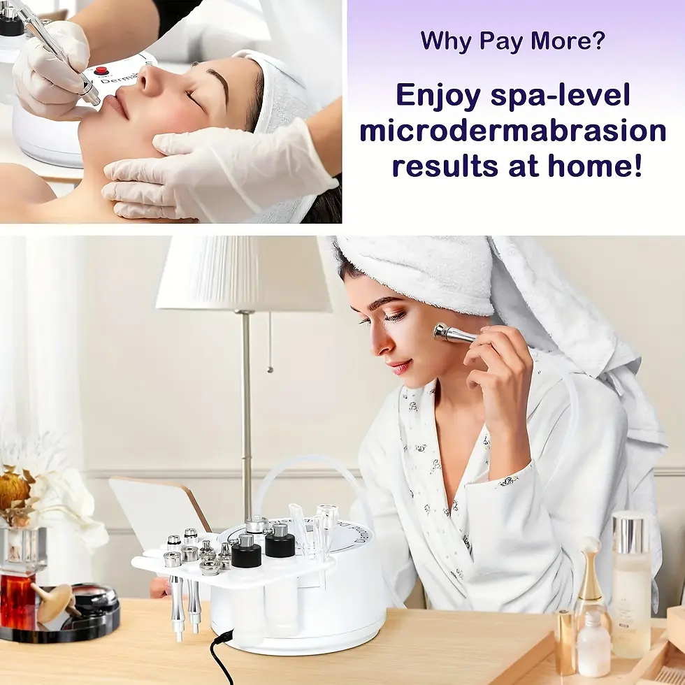 Thumbnail: 3 in 1 Diamond Microdermabrasion Machine Device Facial Skin Care Tool Gift