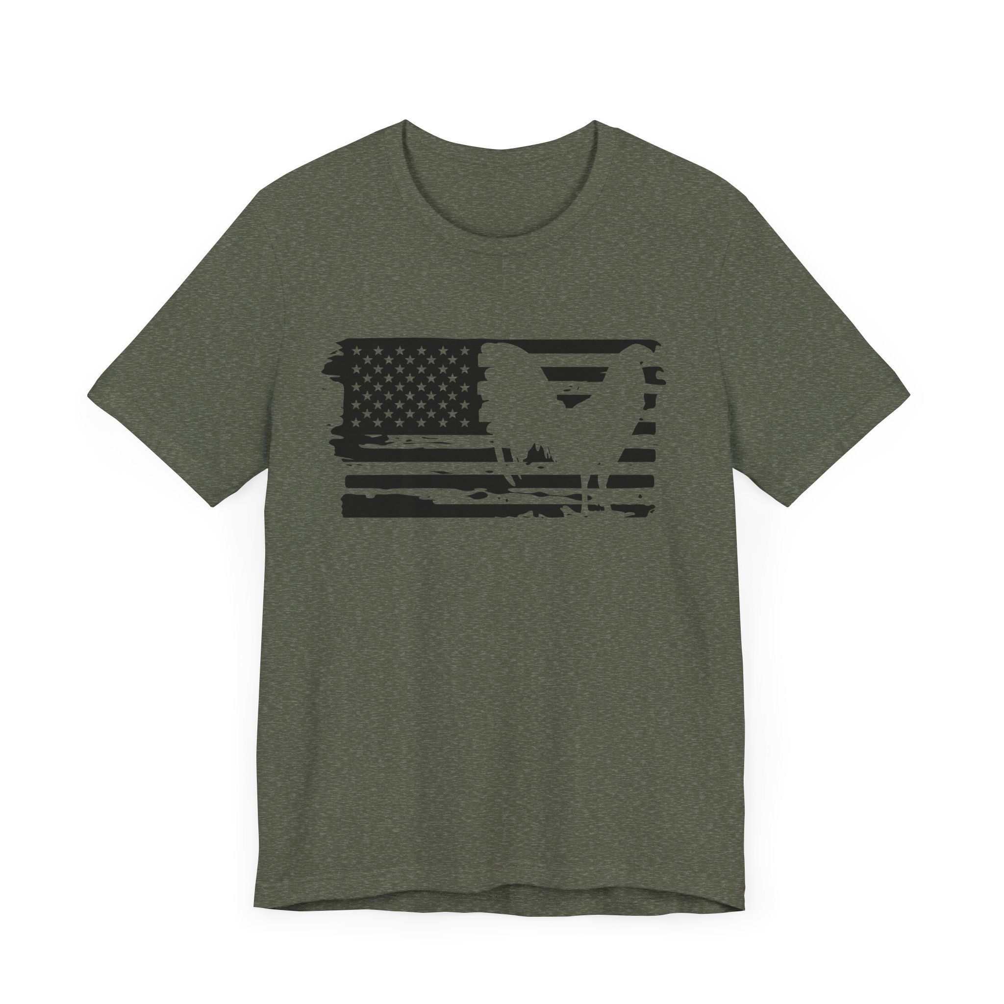 Star Spangled Silhouette Gamefowl Gallos Rooster Tee Shirt