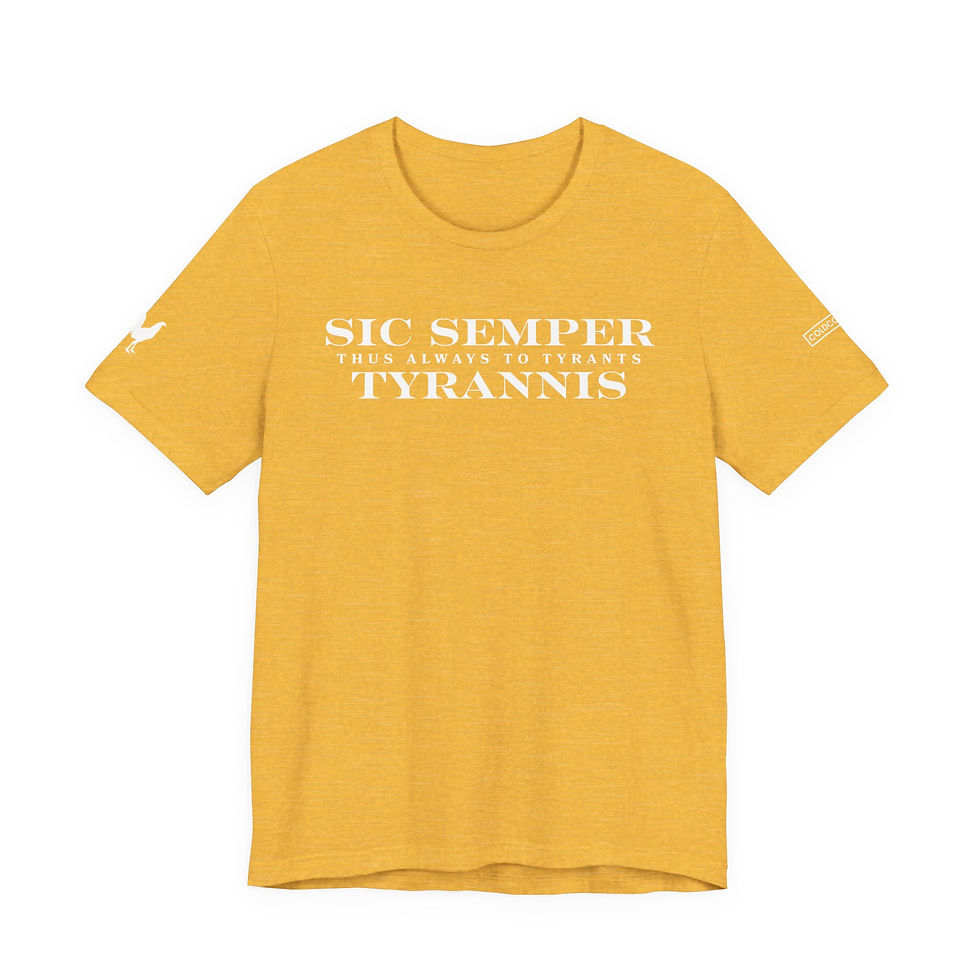 Thumbnail: Sic Semper Tyrannis Gamefowl Gallos Rooster Tee Shirt