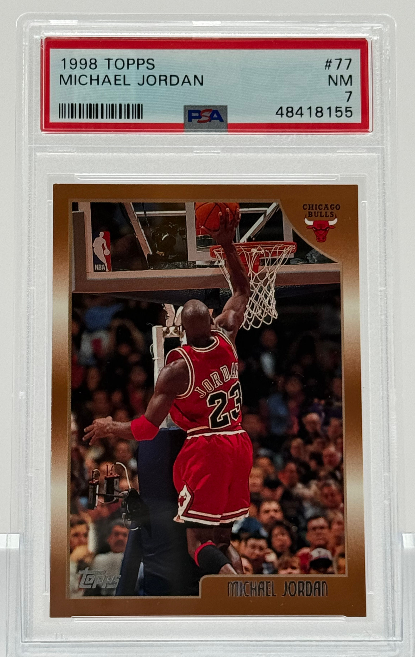 Michael Jordan (1998) – Topps #77 - Chicago Bulls - Front View
