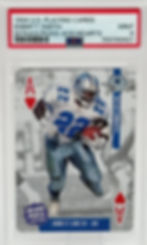 Emmitt Smith (1994) Ditka's Picks Playing Cards Ace of Hearts - Iron Mike Award Front View