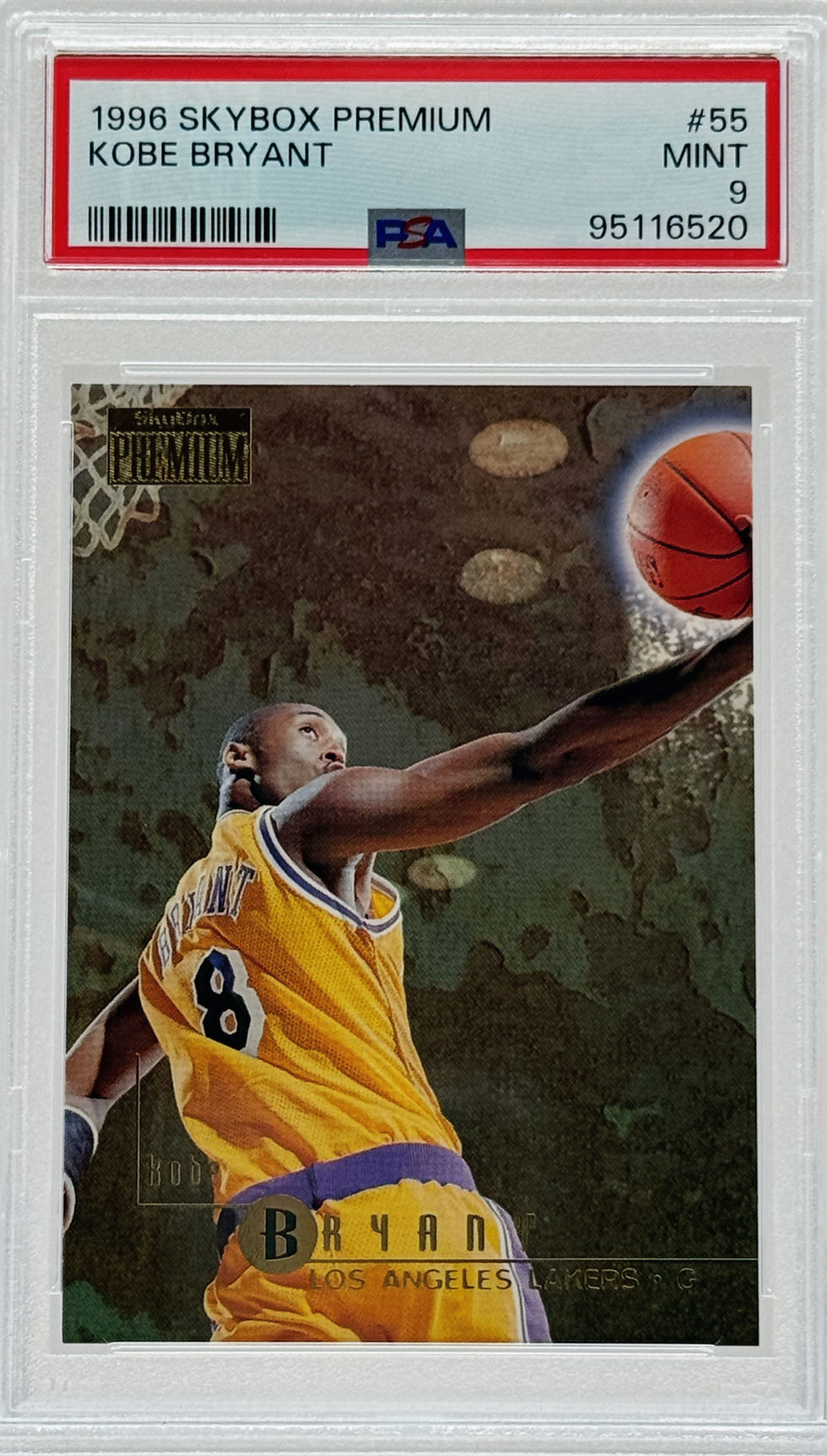Kobe Bryant (1996) – SkyBox Premium #55 – Iconic Rookie Card (RC) - Front View