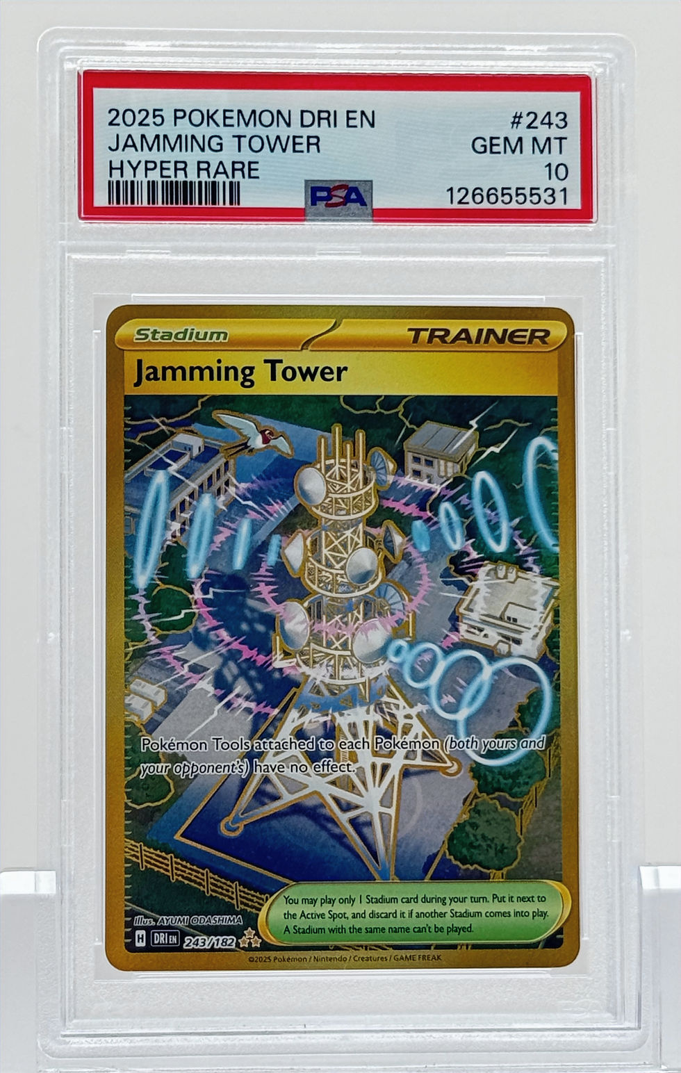 Jamming Tower - Pokémon (2025) Destined Rivals #243 - Secret Hyper Rare - Front View
