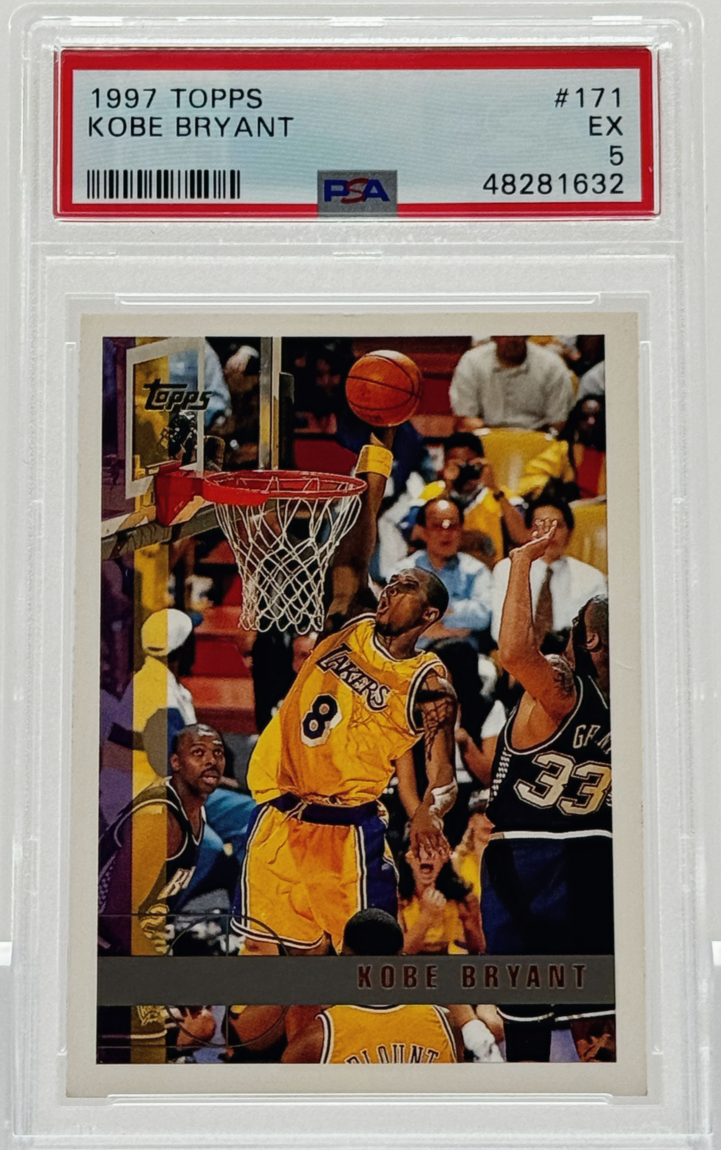 Kobe Bryant (1997) Topps #171 - Front View