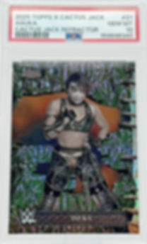 Asuka (2025) Topps X Cactus Jack #21 S#03/41 Cactus Jack Refractor Front View