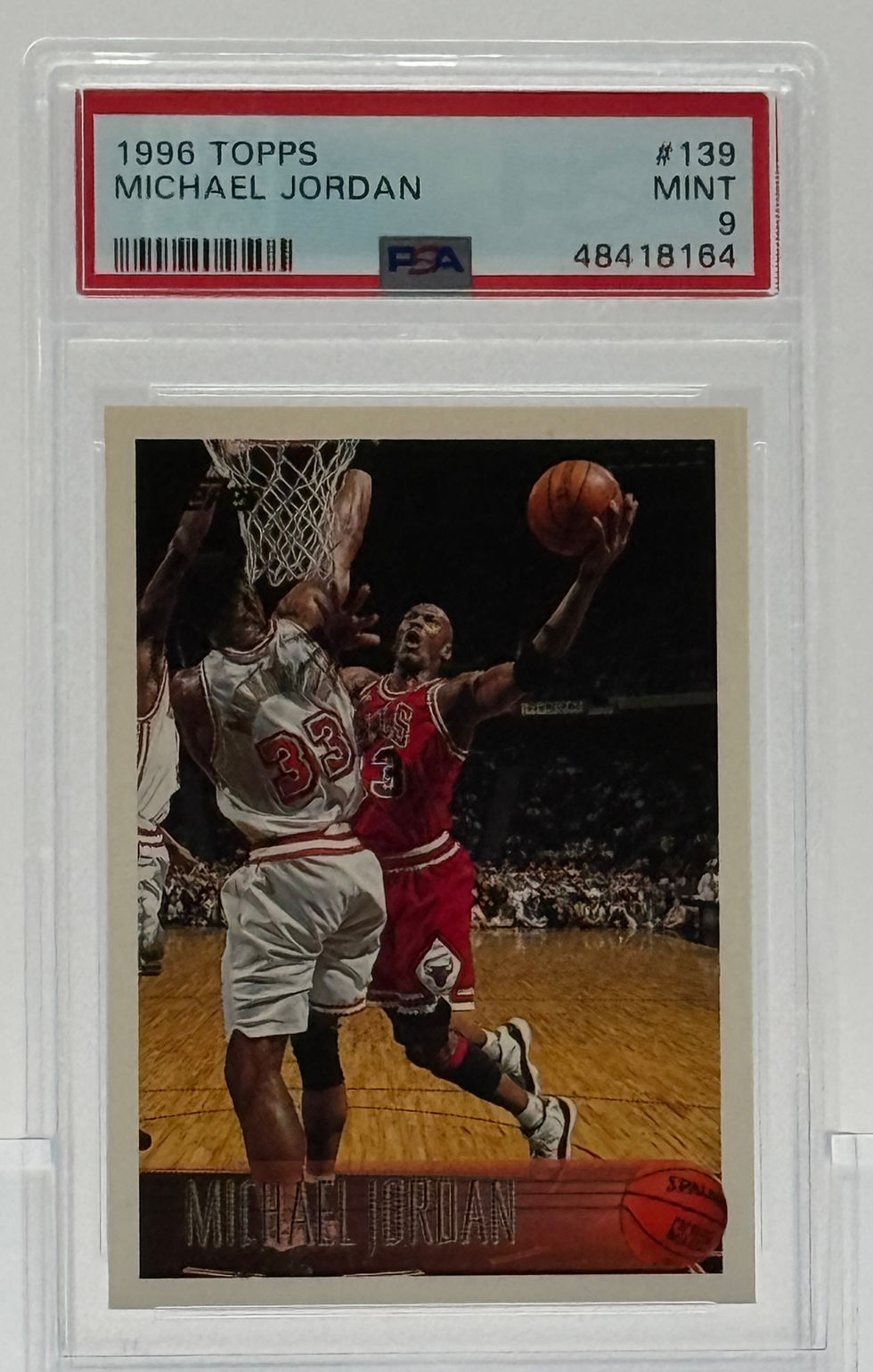 Michael Jordan (1996) – Topps #139 - Chicago Bulls - Front View