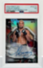 Carlos Ulberg (2024) Topps Finest UFC #FA-CUG Autograph Refractor Insert S#72/99 - Front View
