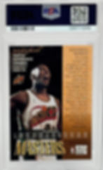 Shawn Kemp (1997) Topps Finest #59 Masters Back View