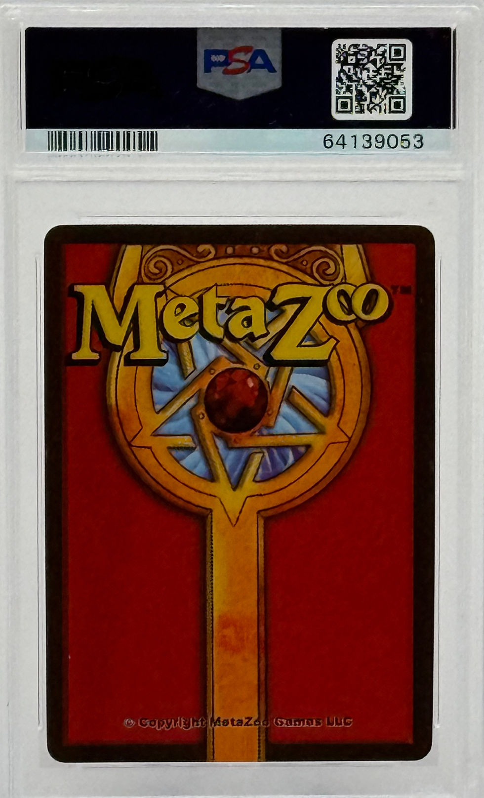 Mothman (2021) MetaZoo #3 Cryptid Nation 1st Edition Reverse Holo Back View