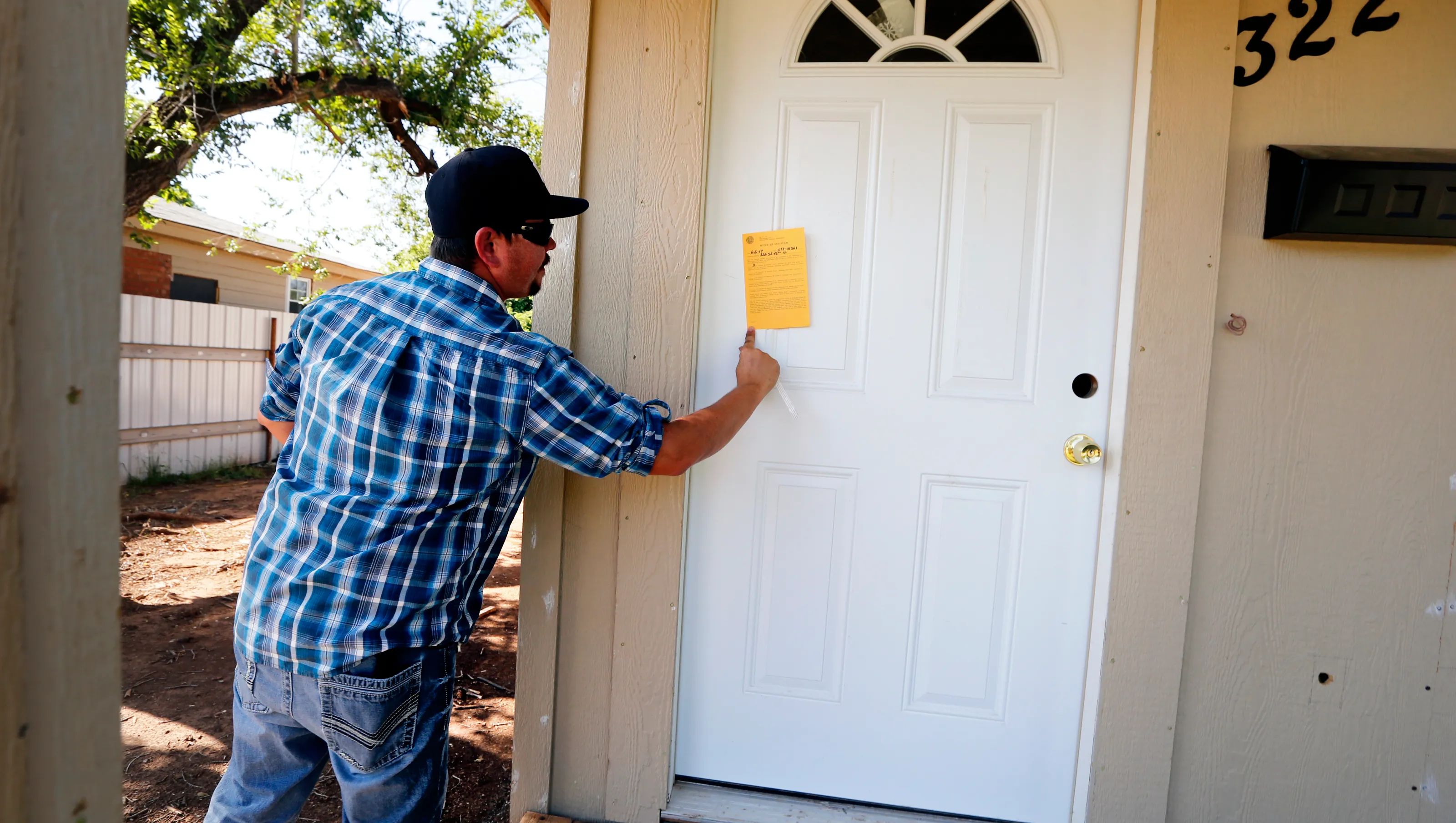 Code enforcement notice in Oklahoma City