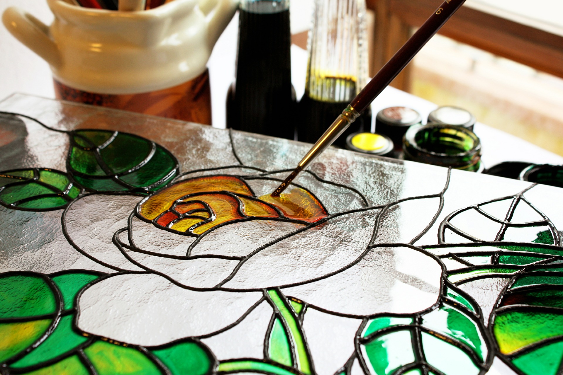 Pintura del vitral