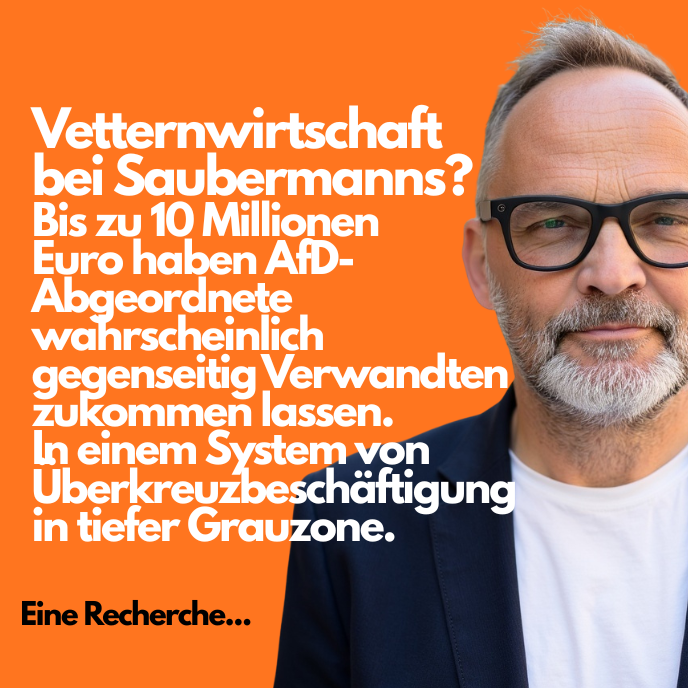 Vetternwirtschaft bei Saubermanns?