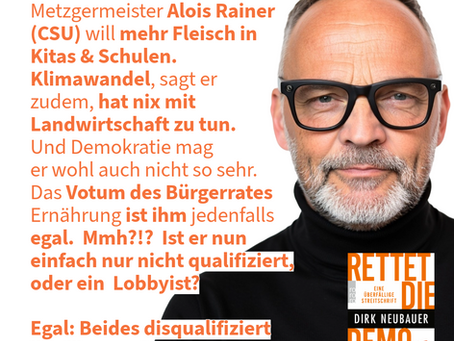 Der Beitrag der Landwirtschaft zum Klimawandel: Nachhilfe für einen. Bundesminister