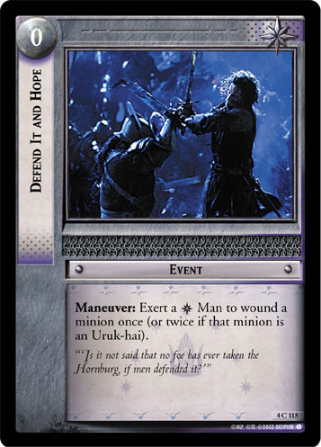 Defend It and Hope (Foil)
