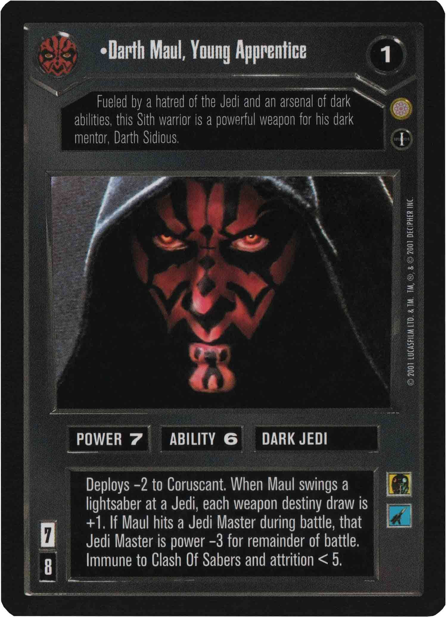 Darth Maul, Young Apprentice (Alternate Image) (Foil)
