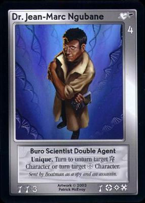 Dr. Jean-Marc Ngubane, Buro Scientist Double Agent