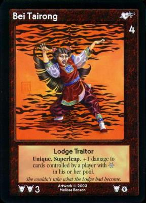 Bei Tairong, Lodge Traitor