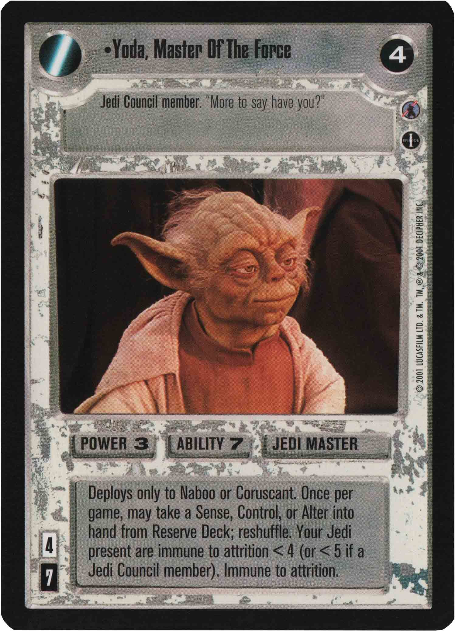 Yoda, Master Of The Force