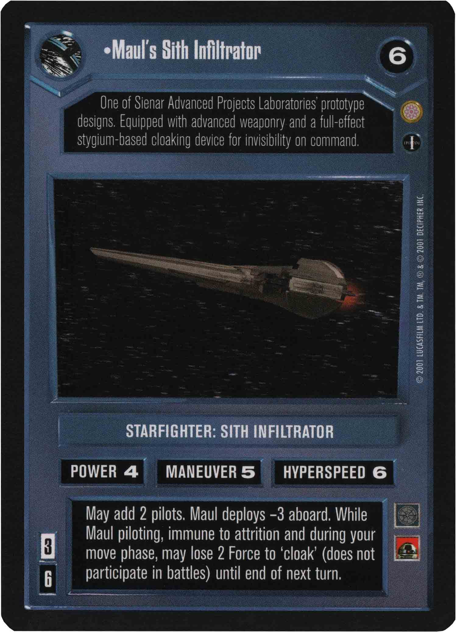 Maul's Sith Infiltrator (Alternate Image) (Foil)