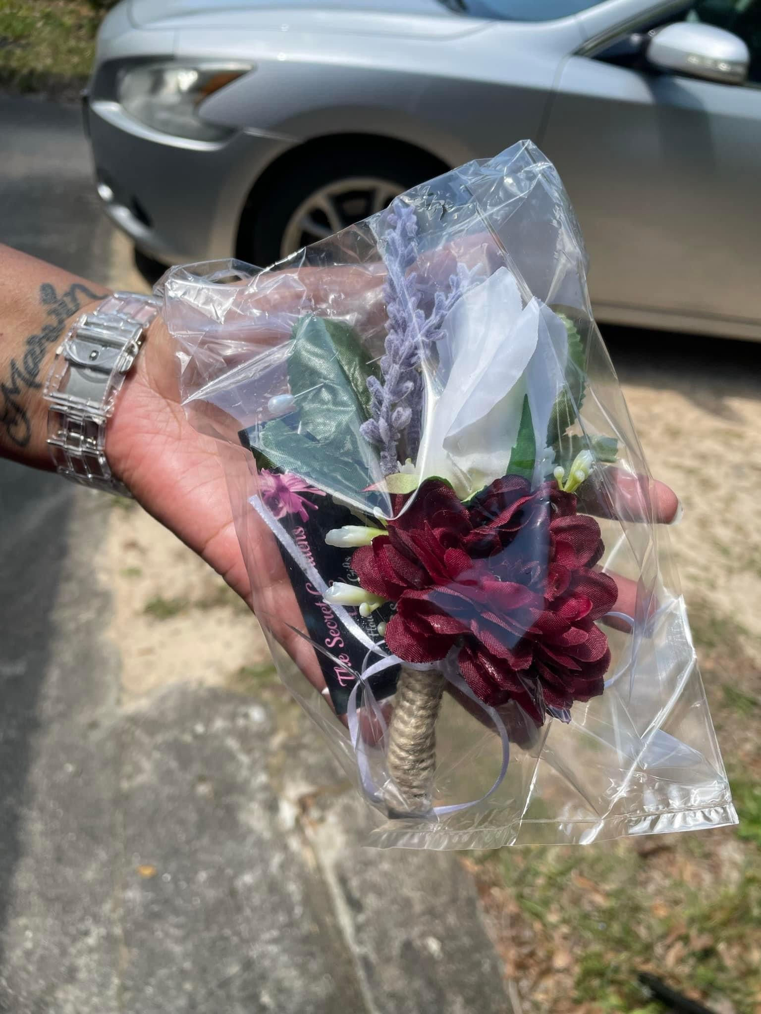  Custom designed boutonniere 