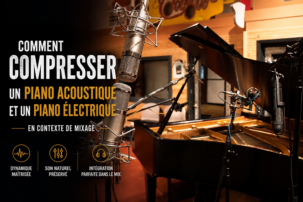 Comment compresser un piano acoustique et un piano électrique en contexte de mixage