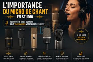 L'Importance du Micro de Chant en Studio : Pourquoi le Choix du Micro peut Transformer Votre Enregistrement