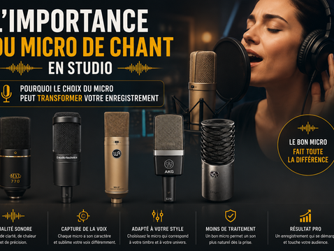 L'Importance du Micro de Chant en Studio : Pourquoi le Choix du Micro peut Transformer Votre Enregistrement
