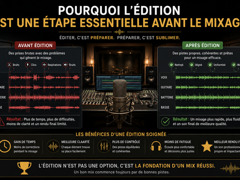 Pourquoi l'édition est une étape essentielle avant le mixage