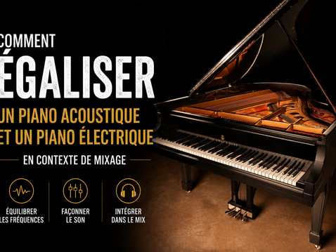 Comment égaliser un piano acoustique et un piano électrique en contexte de mixage