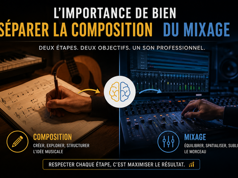 L'importance de bien séparer la composition musicale du mixage
