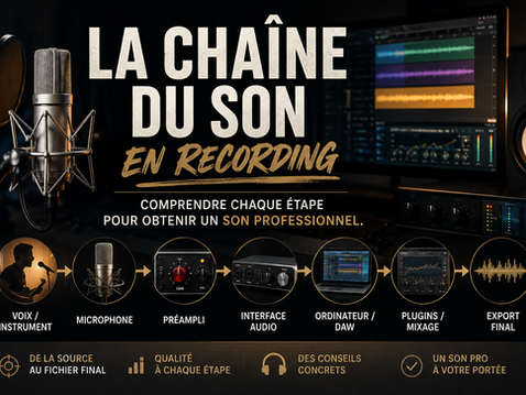 La chaîne du son en recording :