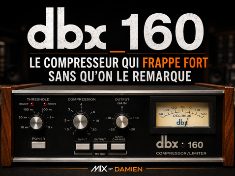 dbx 160 Le compresseur qui frappe fort sans qu'on le remarque