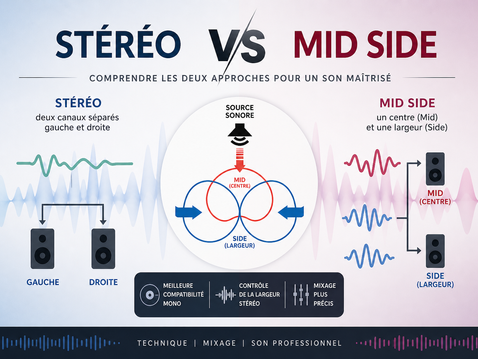 Stéréo vs Mid/Side : comprendre vraiment ce que tu écoutes