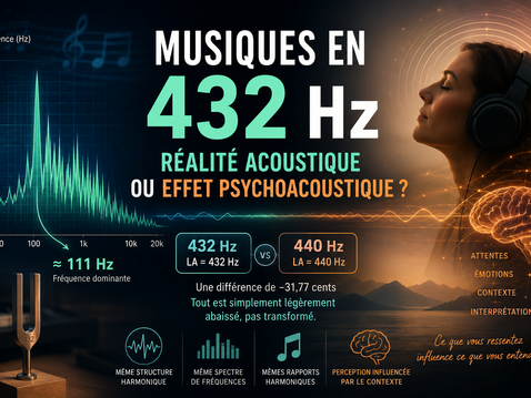Musiques en 432 Hz : réalité acoustique ou effet psychoacoustique ?