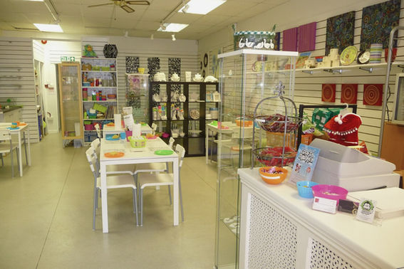 Inside of the Crafty Monkey studio in St Neots
