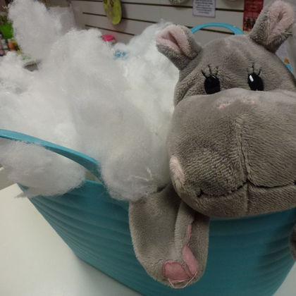 Hippo build a bear skin and stuffing at the Crafty Monkey Studio