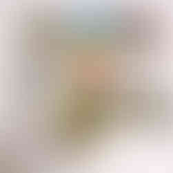 Hand painted ceramic tiles put together to form a mural.