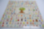 school fingerprint tile mural for teache