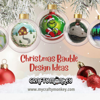 Pottery painting ideas for painting ceramic Christmas baubles
