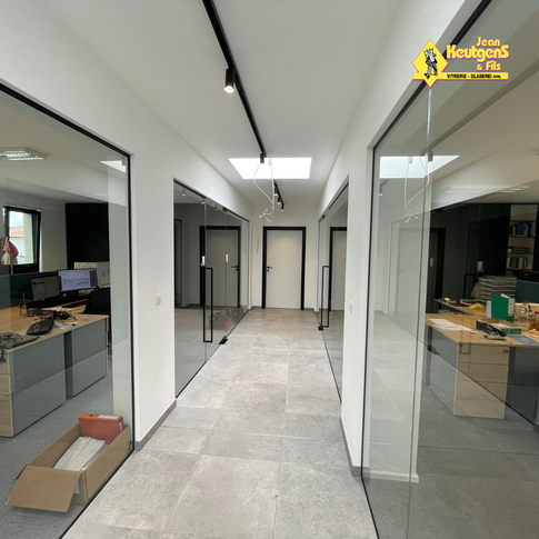 Bureaux parois en verre - Vitrerie Keutgens vitrier 