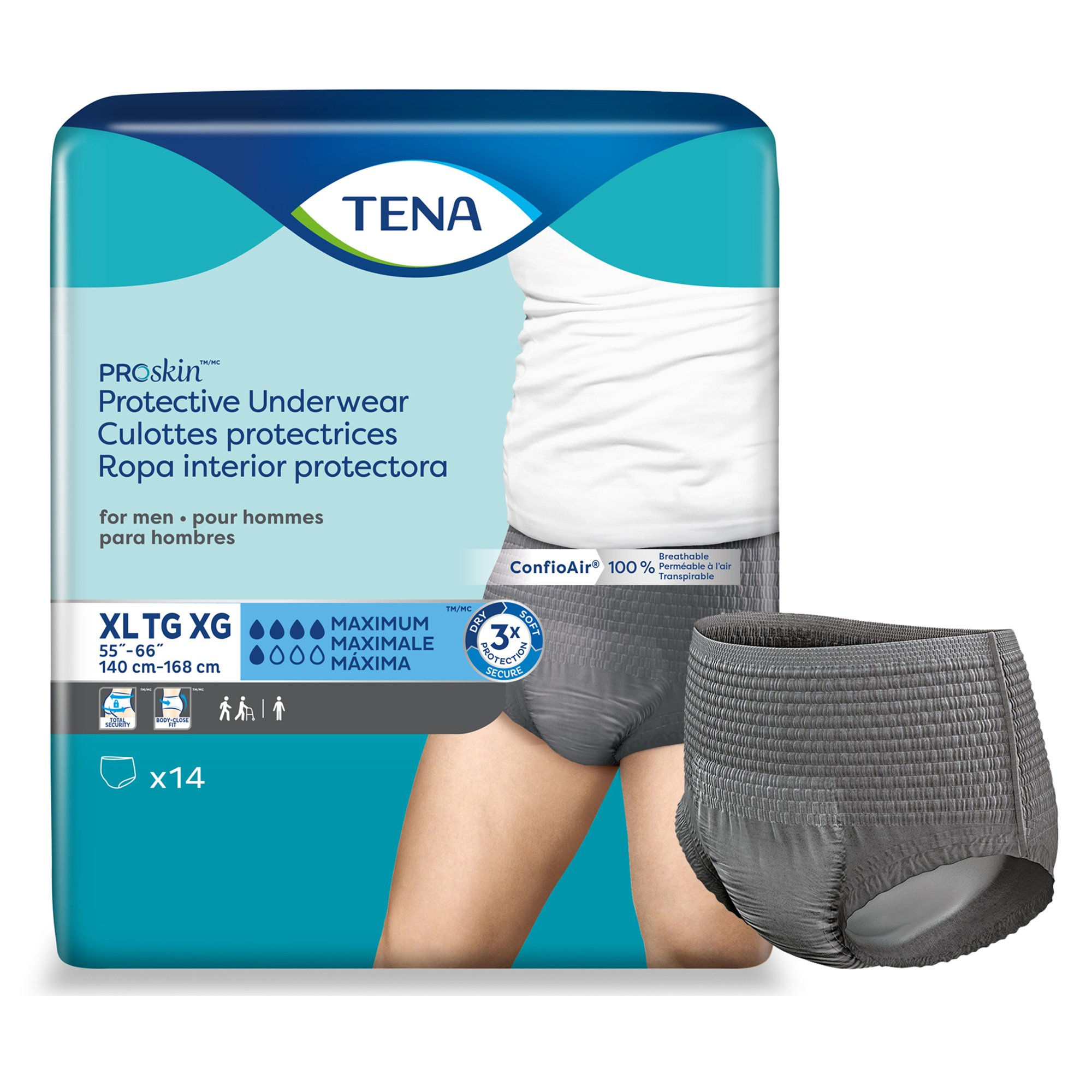 Men's Super Plus Protective Underwear Tear
Away 18/PK