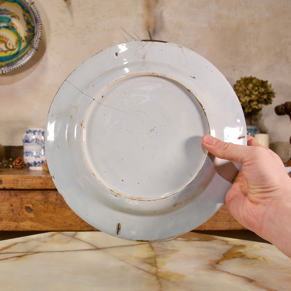 Thumbnail: A Selection Of Three 18th Century English/Bristol Delft plates