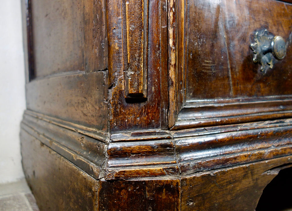 Thumbnail: An Extremely Large 17th Century Walnut North Italian Commode - Chest of Drawers
