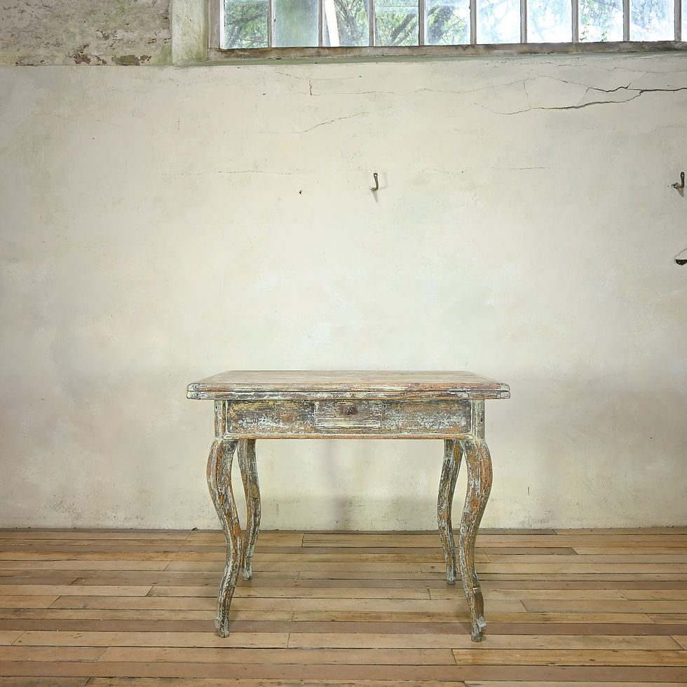 Thumbnail: A 19th Century French Painted Swivel Top Farmhouse Kitchen Table
