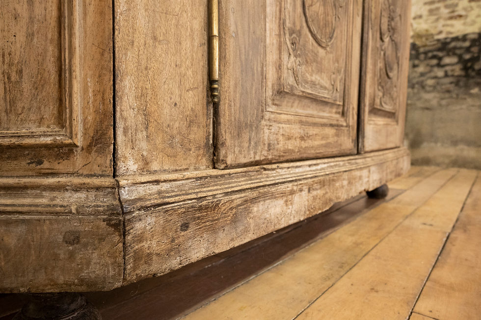 Thumbnail: A Mid 18th Century Rustic French Walnut Buffet Du Corps  - Cabinet Alsace region